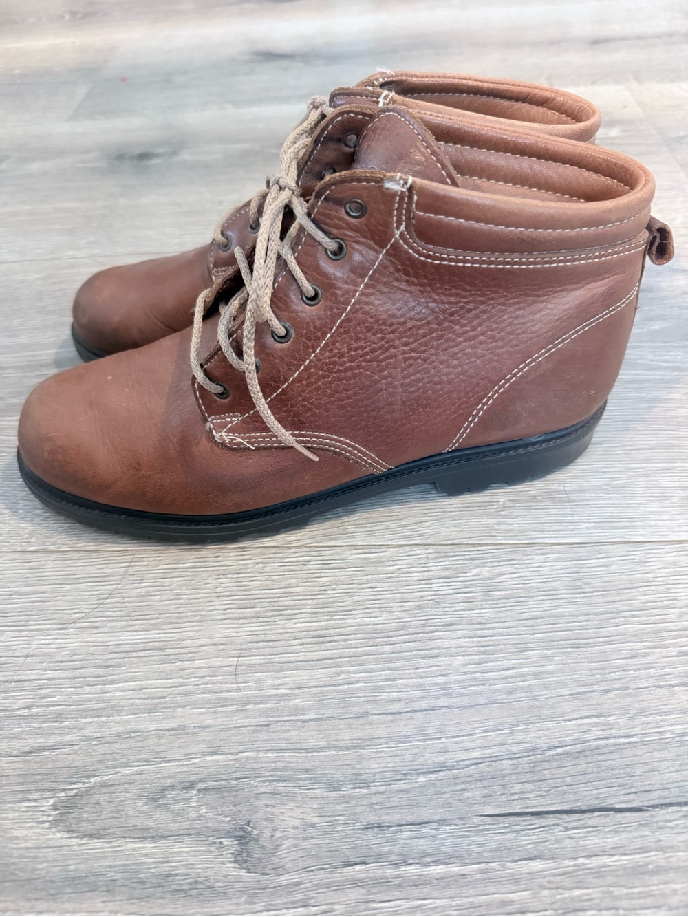 Women’s Brown Lace-Up Ankle Boots